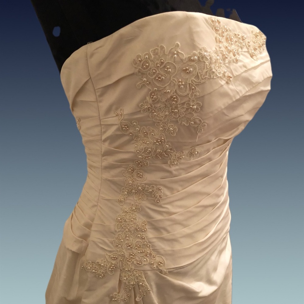 100% silk wedding dress